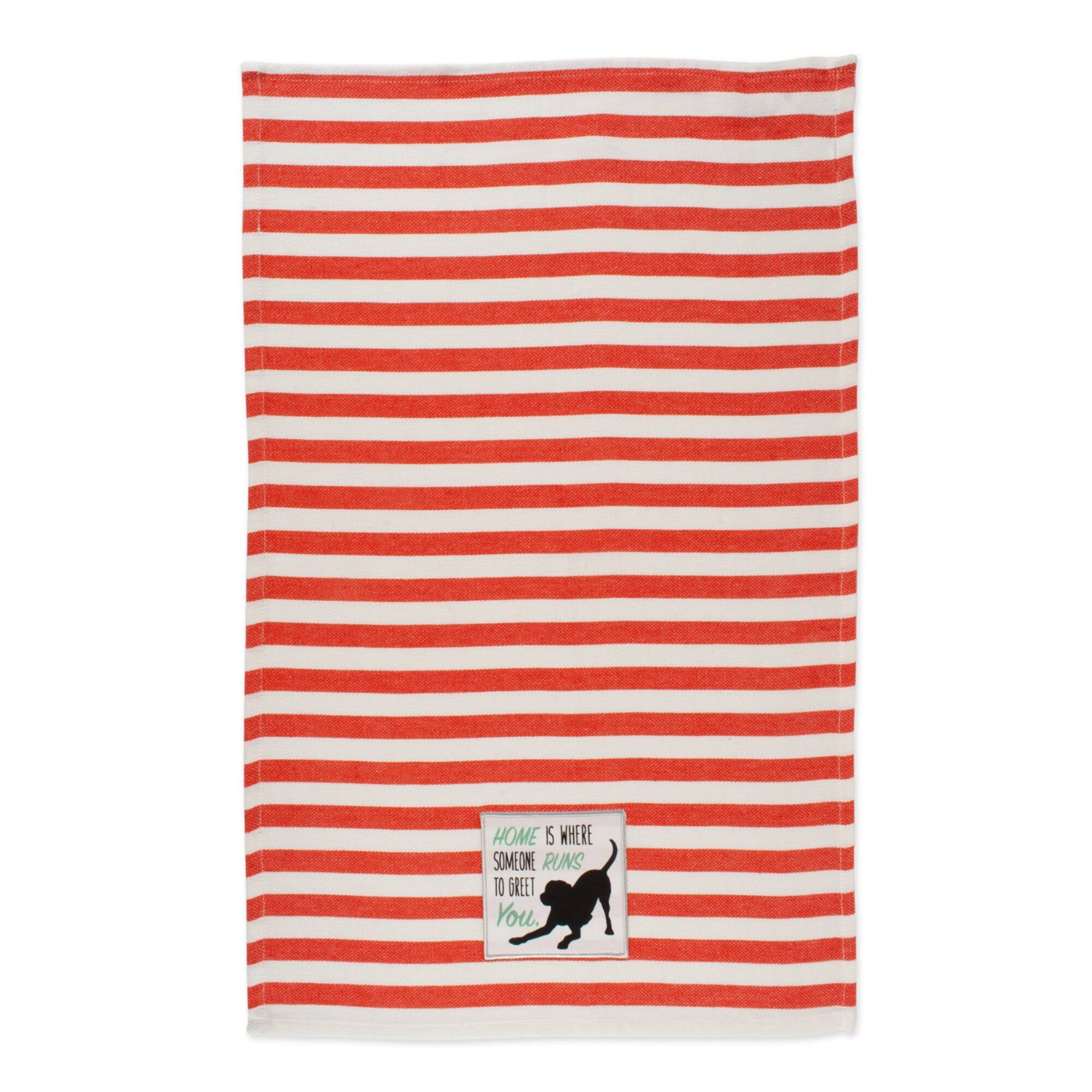 DII® Embellished Dog House Dishtowel Set
